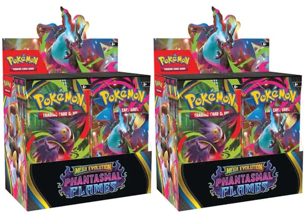 2025 Pokemon Mega Evolution Phantasmal Flames Booster Box 2X Lot