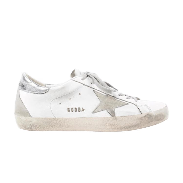 Golden Goose Superstar White Silver