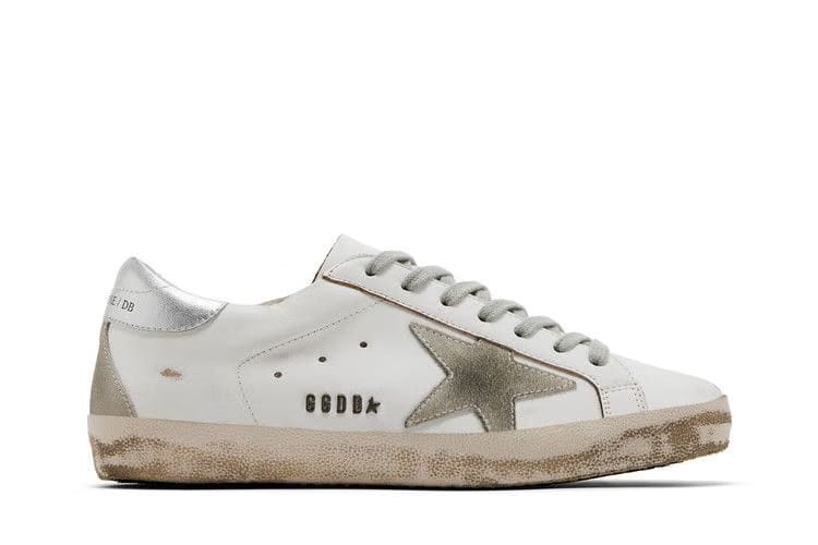 Golden Goose Superstar White Silver
