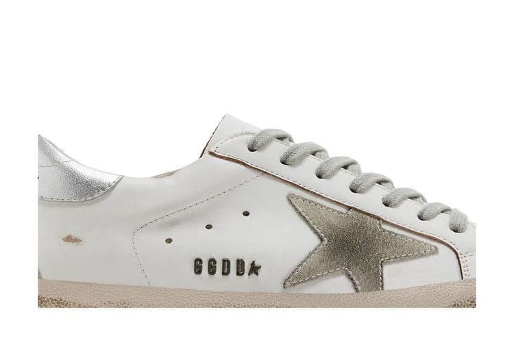 Golden Goose Superstar White Silver