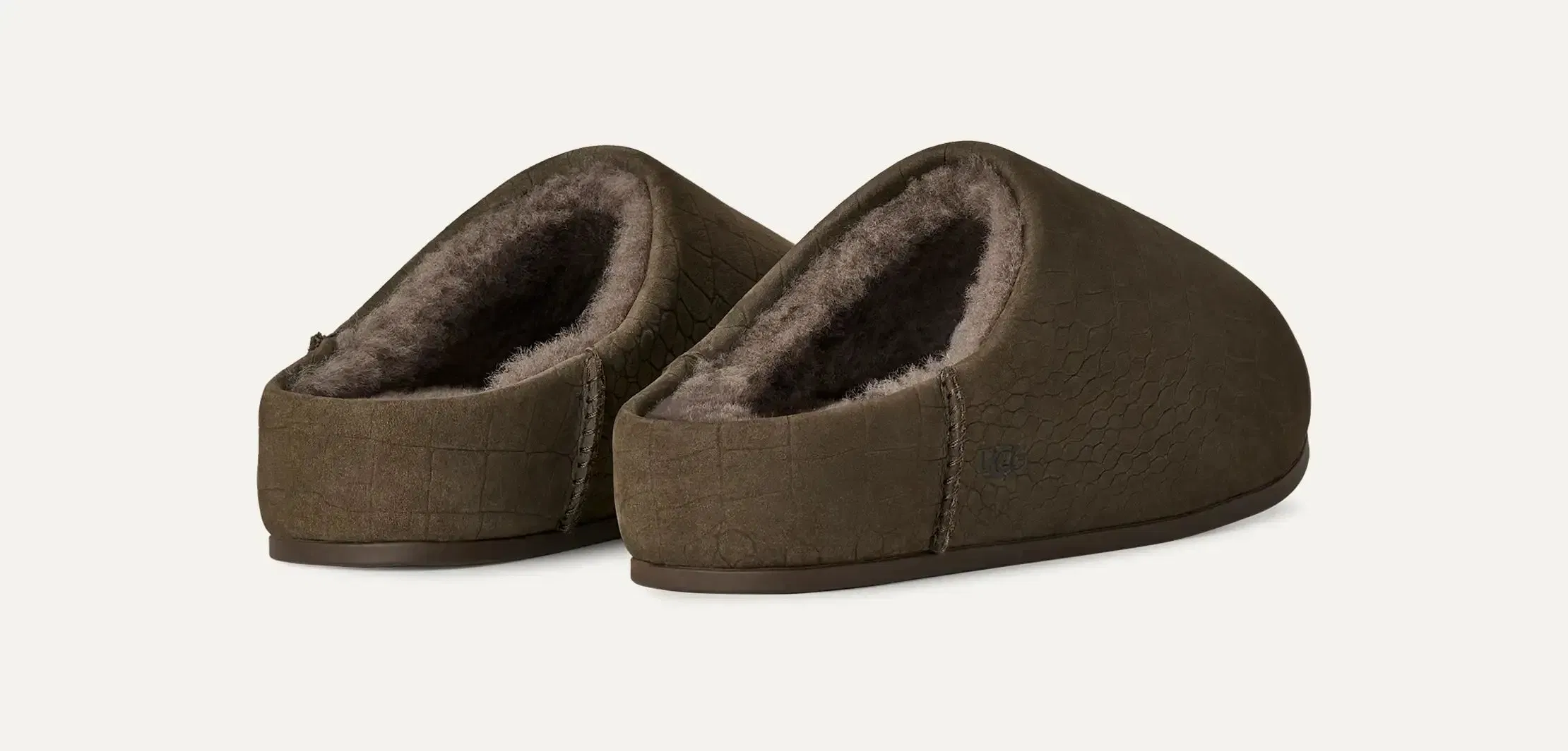 Ugg Elea Embossed Slip-On Dense Smoke