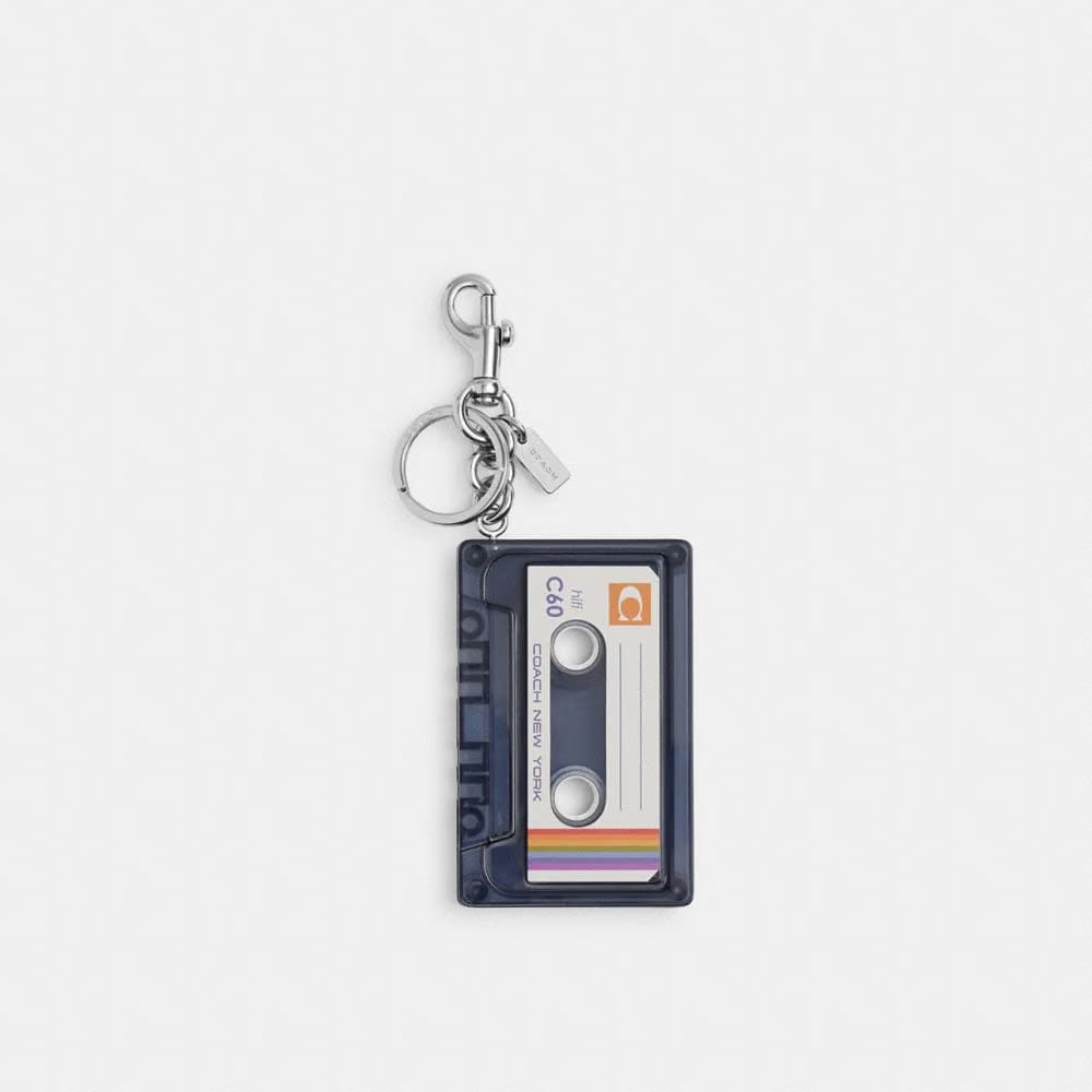 Coach Cassette Bag Charm Black