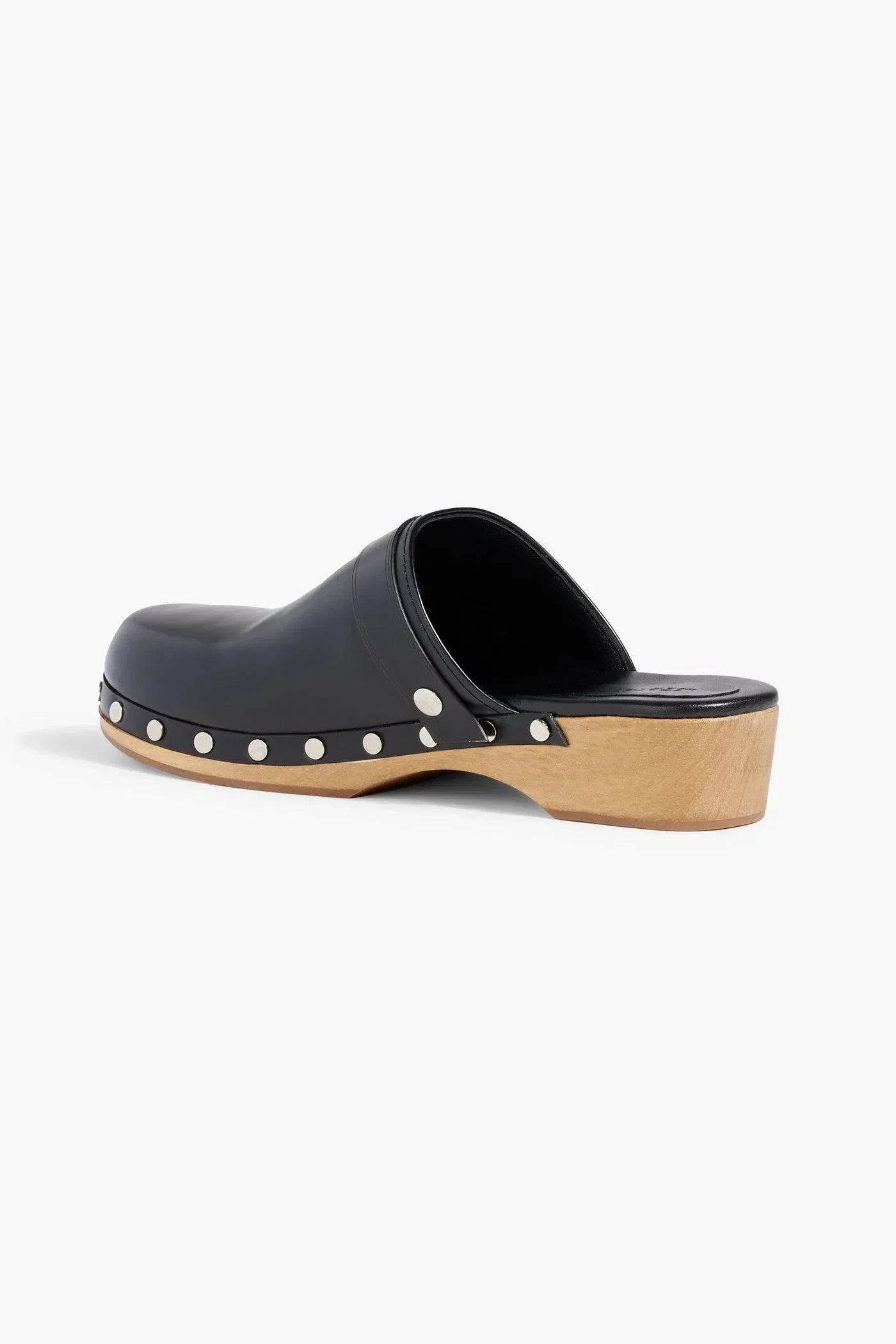 Isabel Marant Thalie Buckled Leather Clogs Black Women's