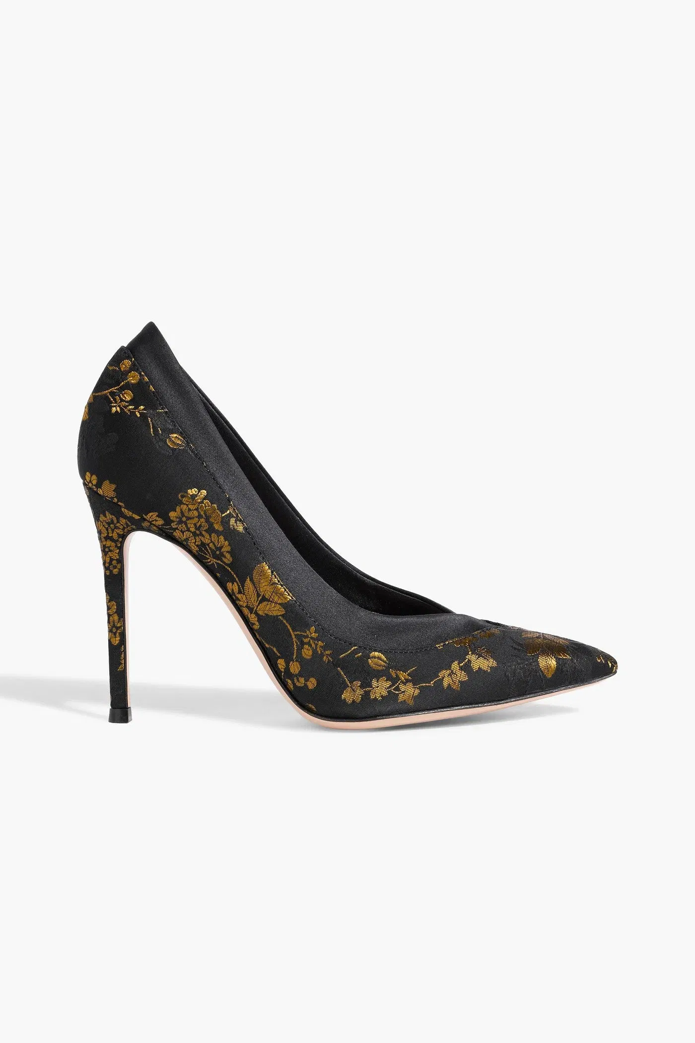Gianvito Rossi Kimono Brocade Pumps Black Women's