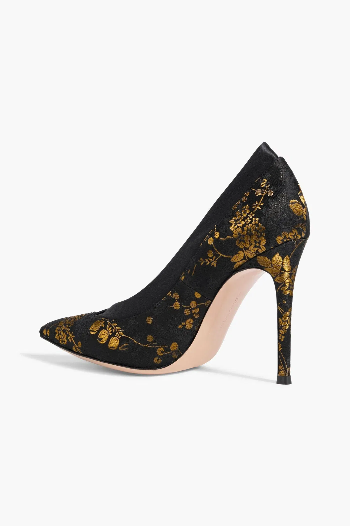 Gianvito Rossi Kimono Brocade Pumps Black Women's