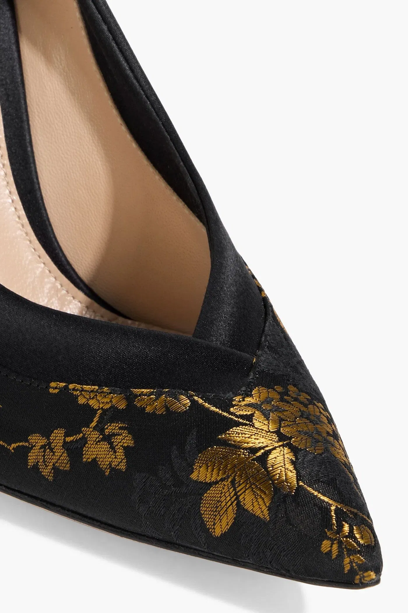 Gianvito Rossi Kimono Brocade Pumps Black Women's
