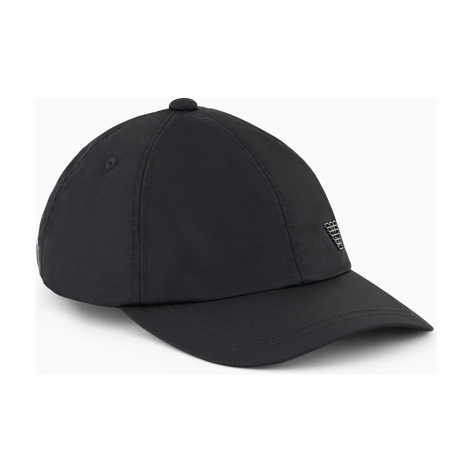 Emporio Armani Nylon cap with a metal logo plate and an adjustable back