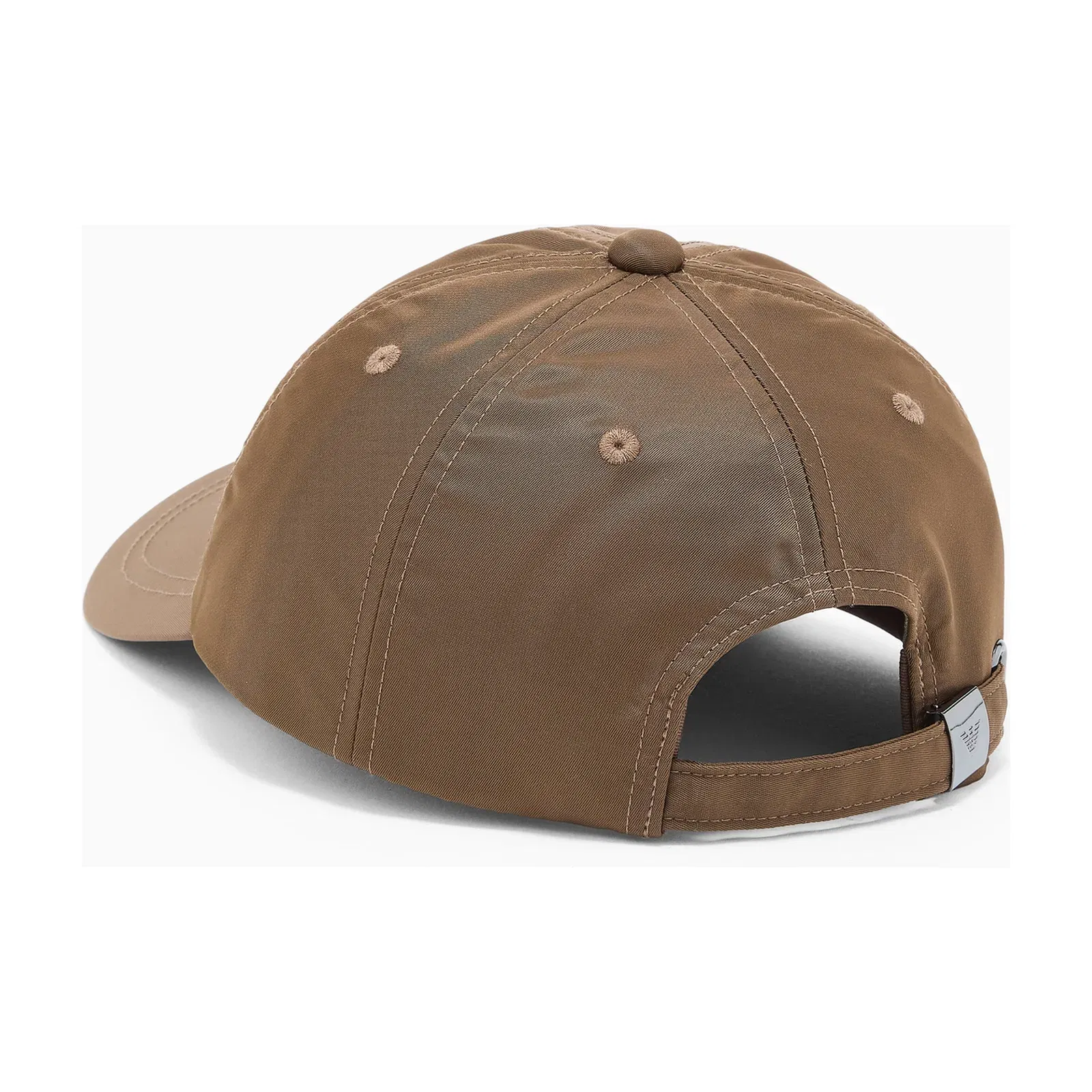 Emporio Armani Nylon cap with a metal logo plate and an adjustable back