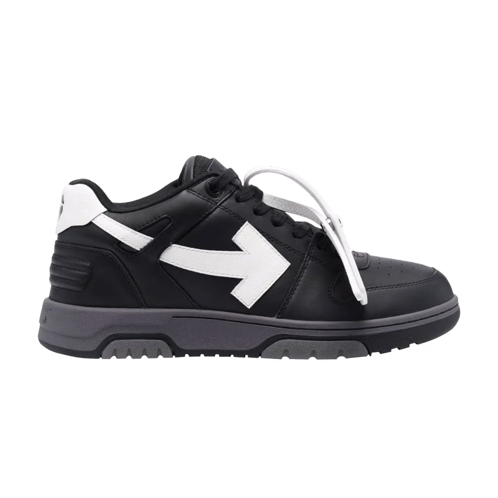 OFF-WHITE Out Of Office OOO Low Tops Black Grey SS22
