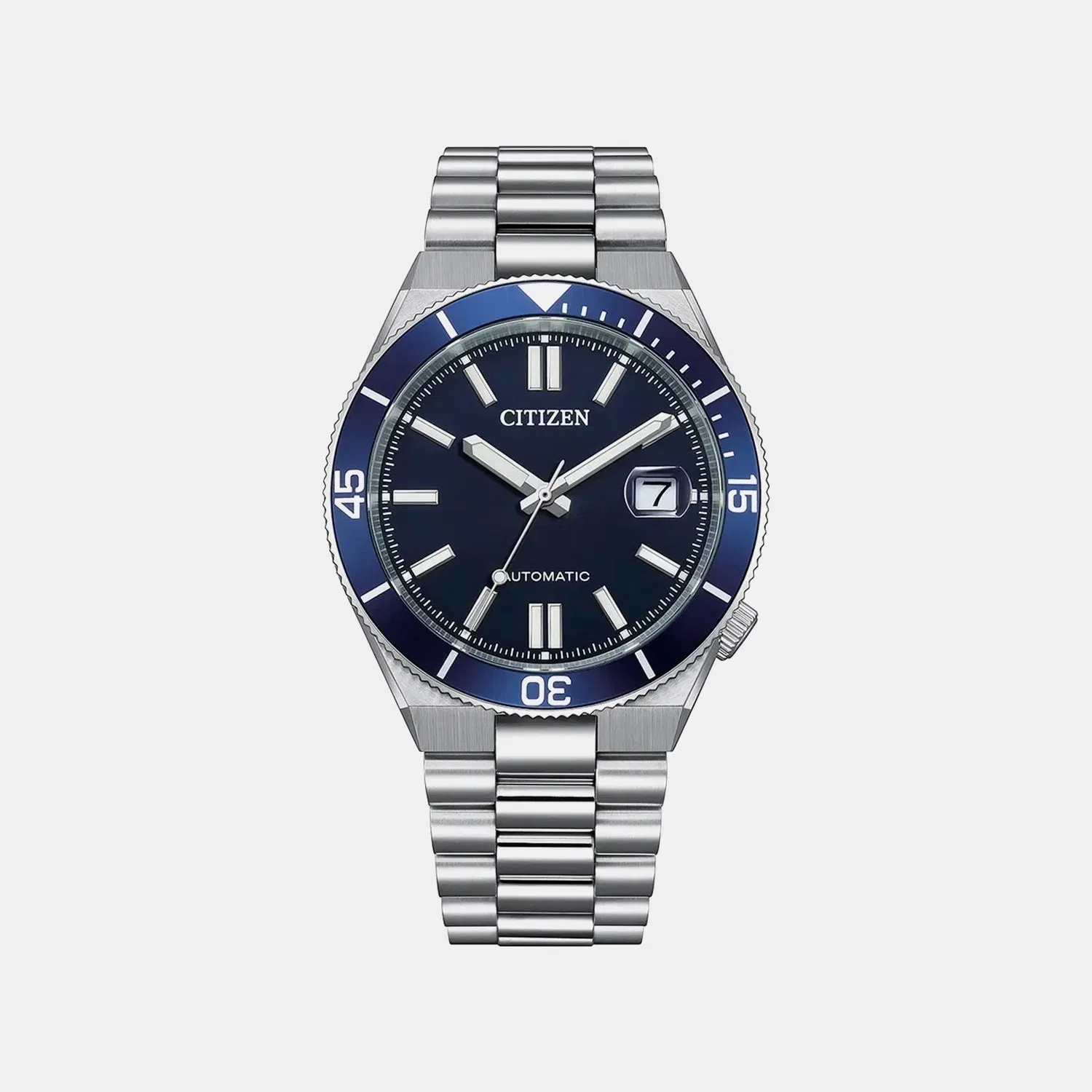 Citizen Tsuyosa Shore Men Automatic Blue Dial Analog Stainless Steel Watch Nj0230-59L