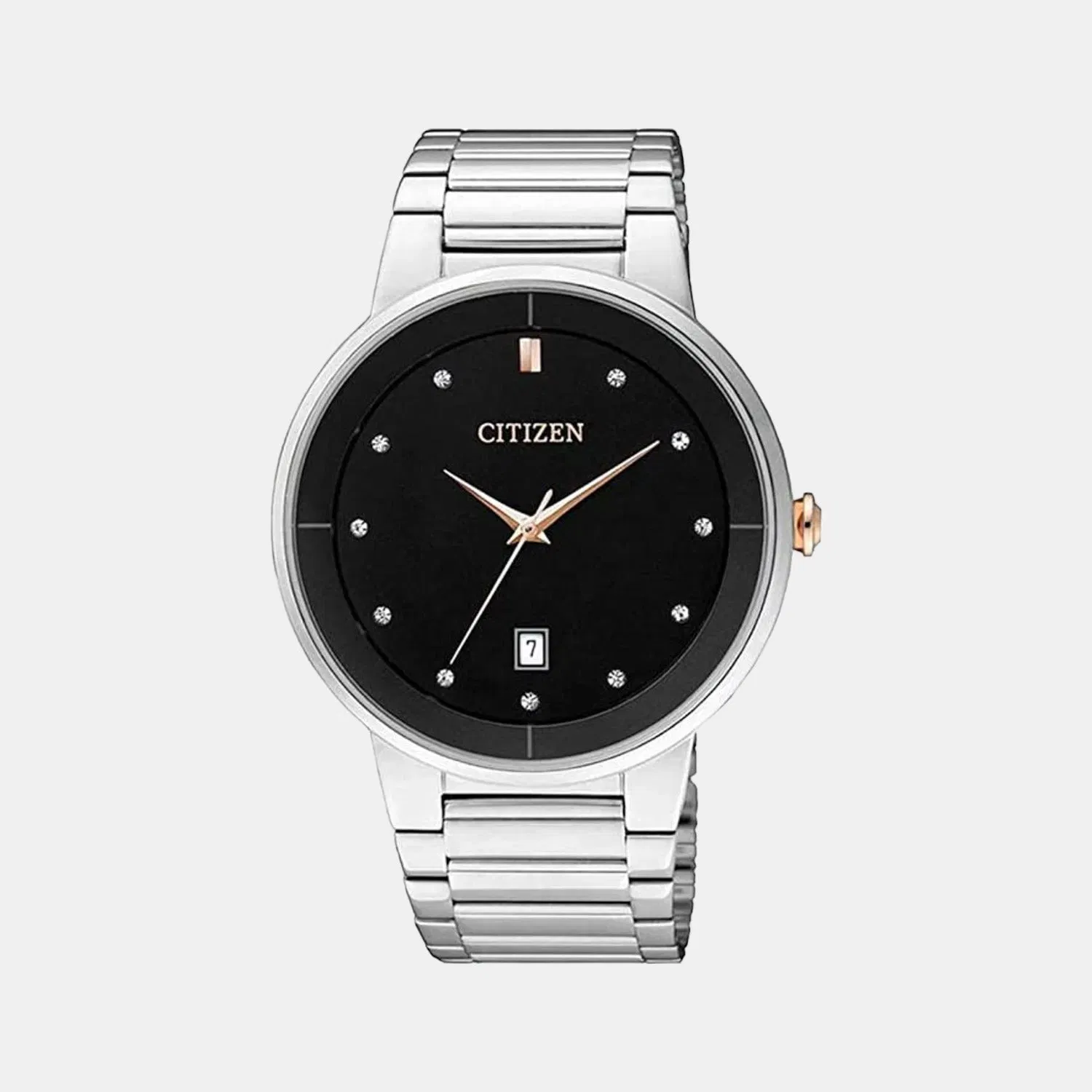 Citizen Men Quartz Black Dial Analog Stainless Steel Bi5014-58E