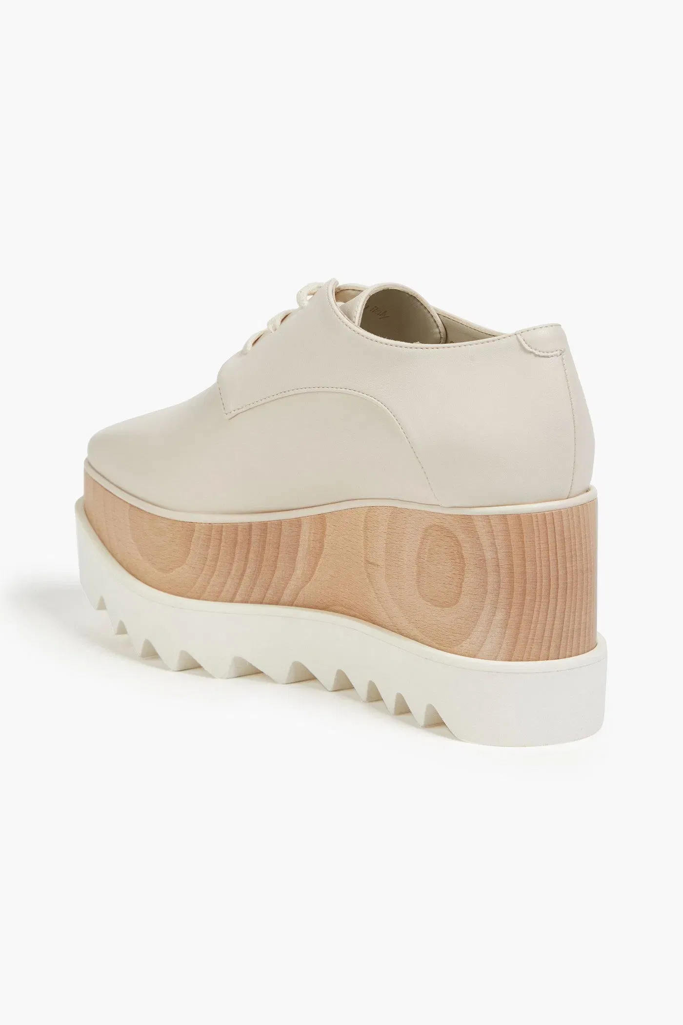 Stella Mccartney + Yoshimoto Nara Elyse Printed Platform Brogues Ecru Women's