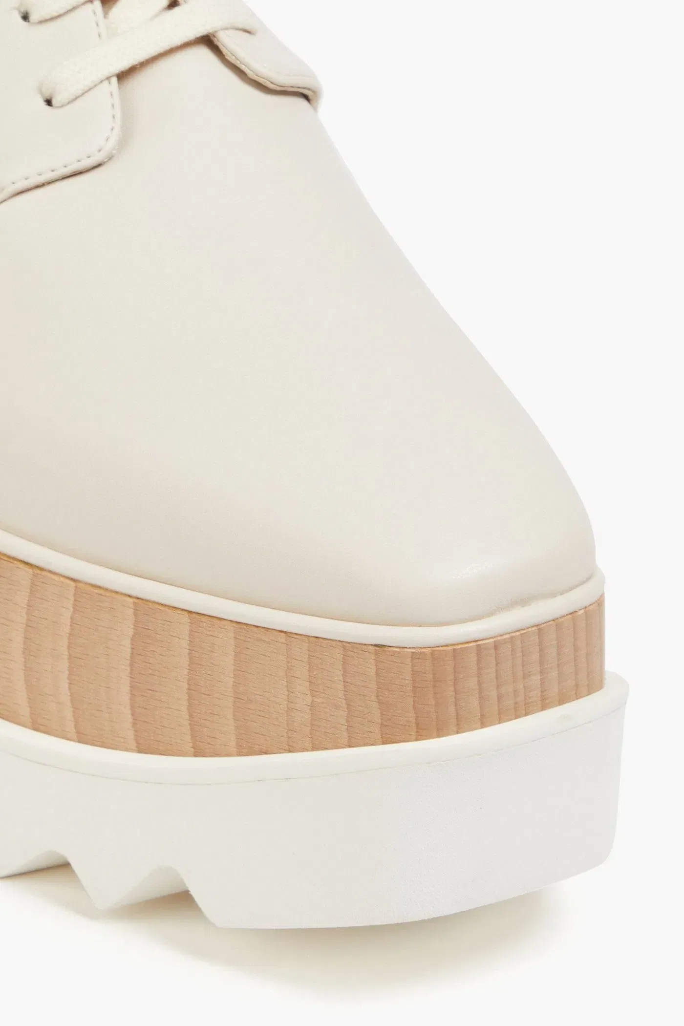 Stella Mccartney + Yoshimoto Nara Elyse Printed Platform Brogues Ecru Women's
