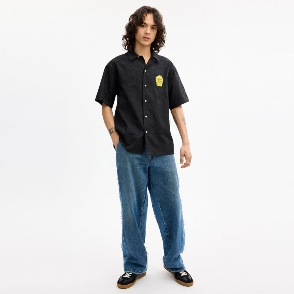 Coach Coach | Brain Dead Signature Camp Shirt Black