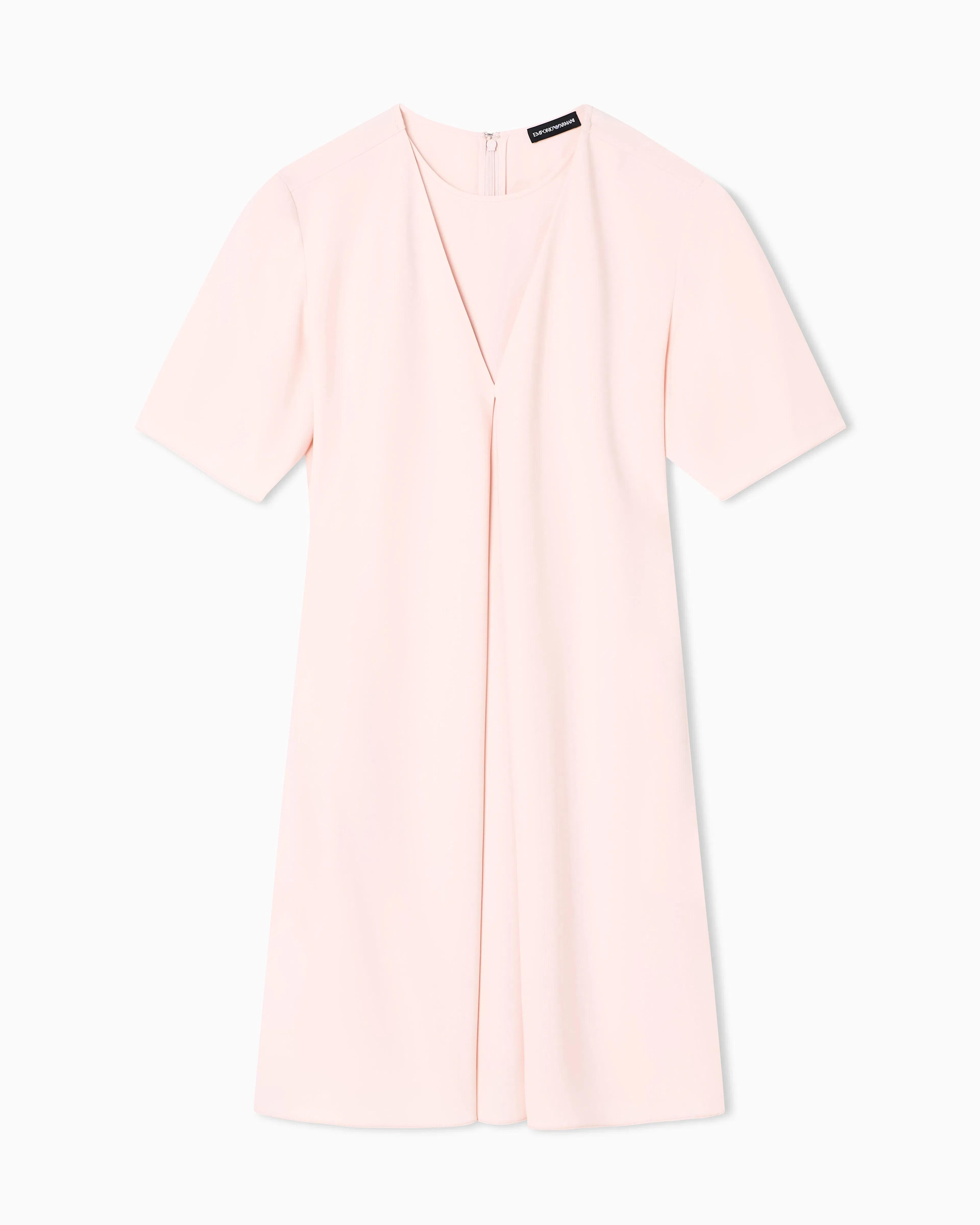 Emporio Armani Technical cady dress with front box pleat