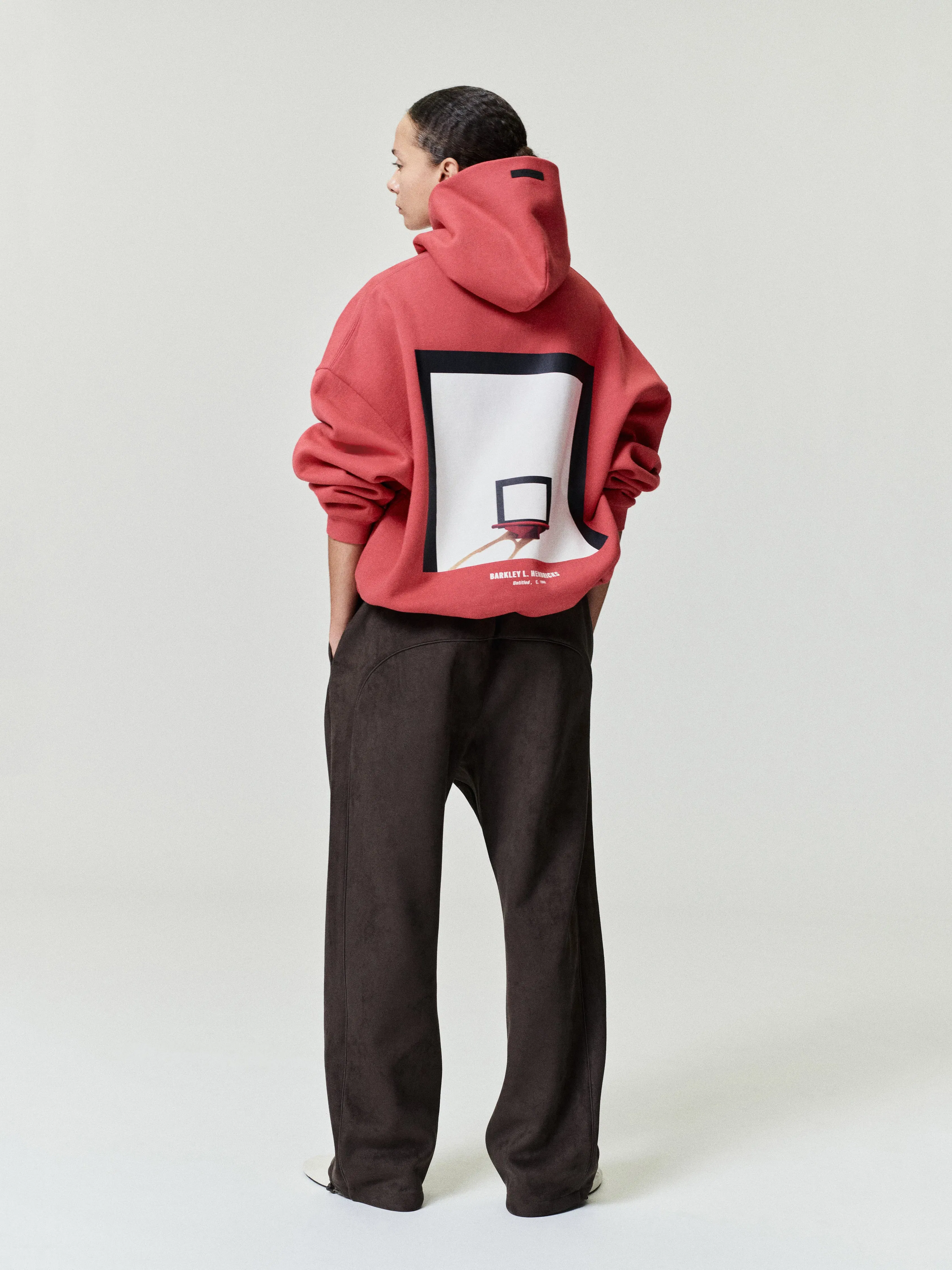 Essentials Sixers X Barkley Hendricks 90S Hoodie Faded Garnet