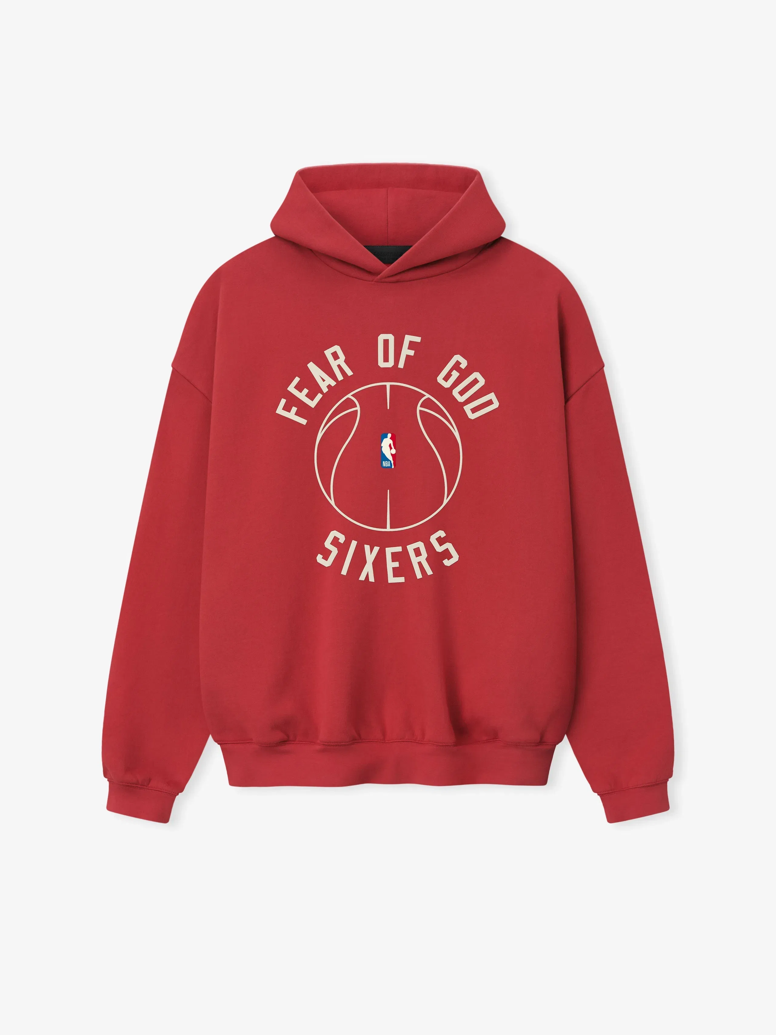 Essentials Sixers X Barkley Hendricks 90S Hoodie Faded Garnet