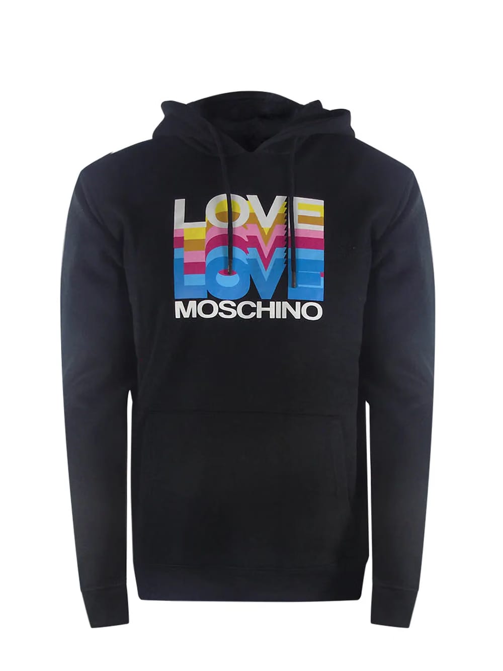 Love Moschino Multi Logo Black Hoodie
