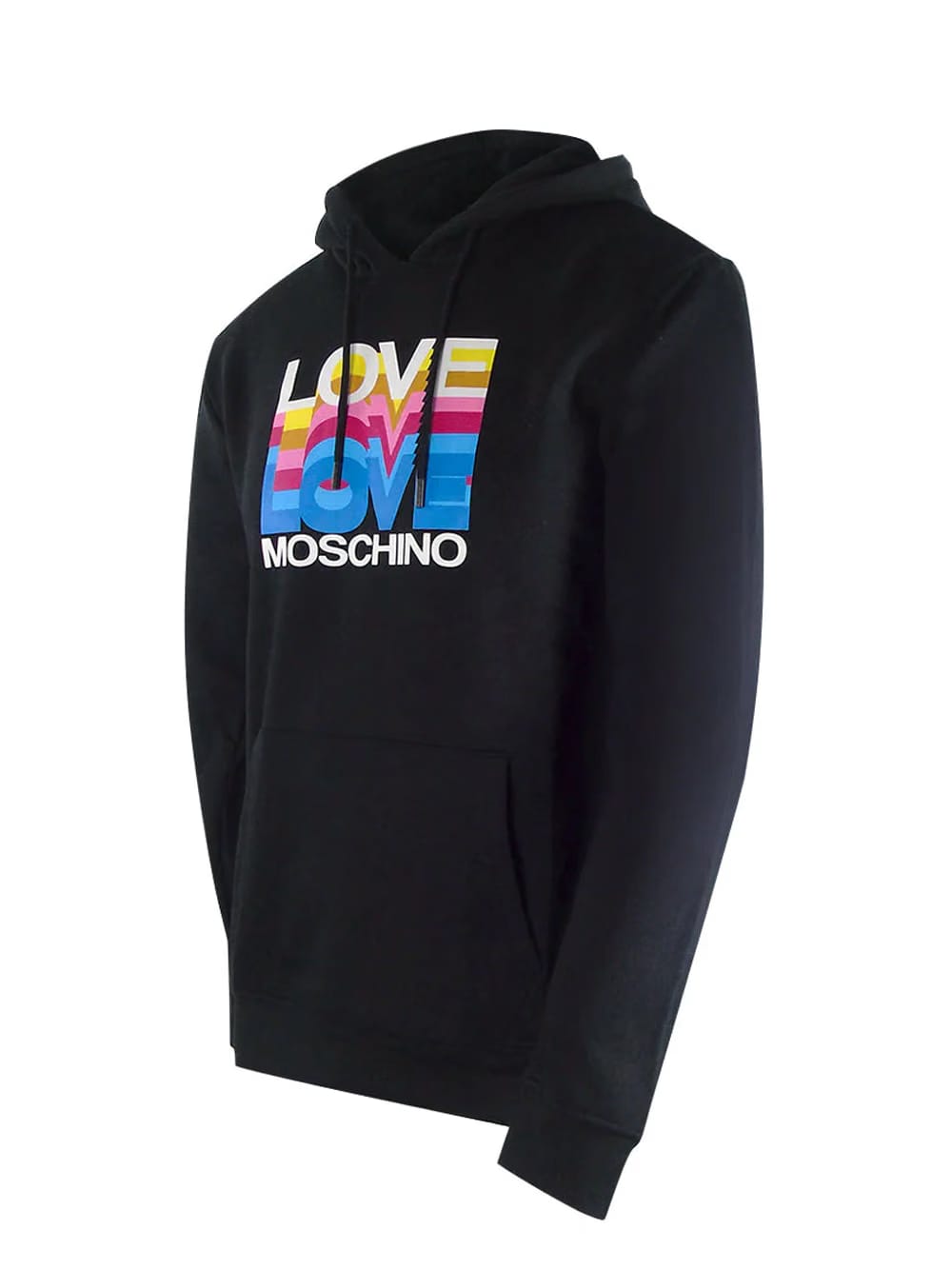 Love Moschino Multi Logo Black Hoodie