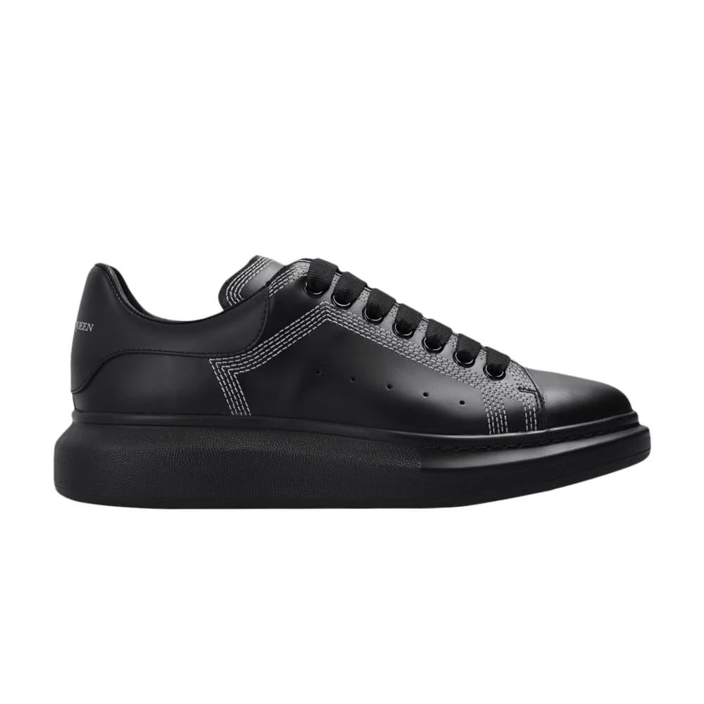 Alexander McQueen Oversized Sneaker Embroidered - Black Silver