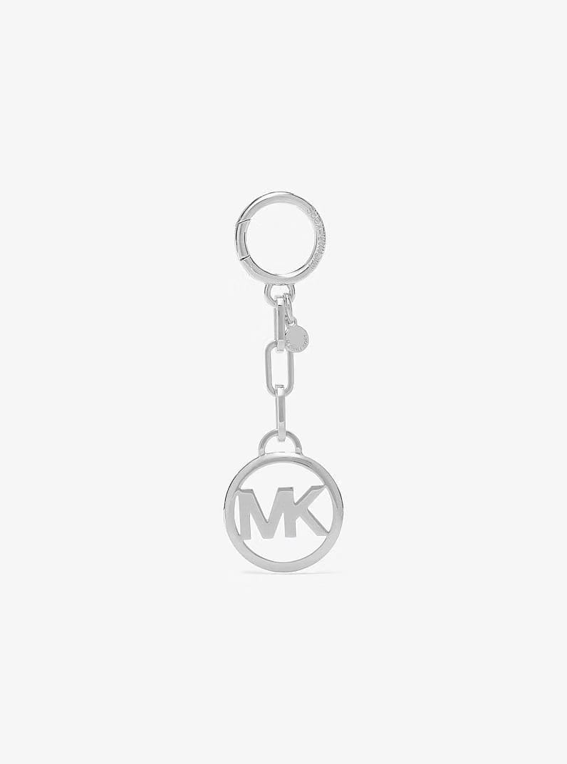 Michael Kors Jet Set Logo Bag Charm Sh Rhodium