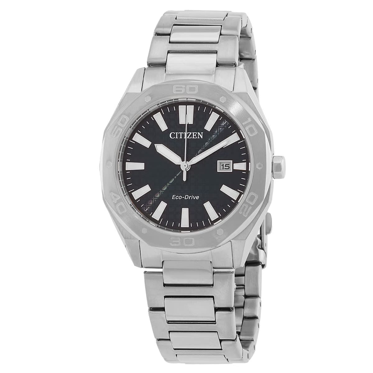 Citizen Eco-Drive Black Dial Mens Watch