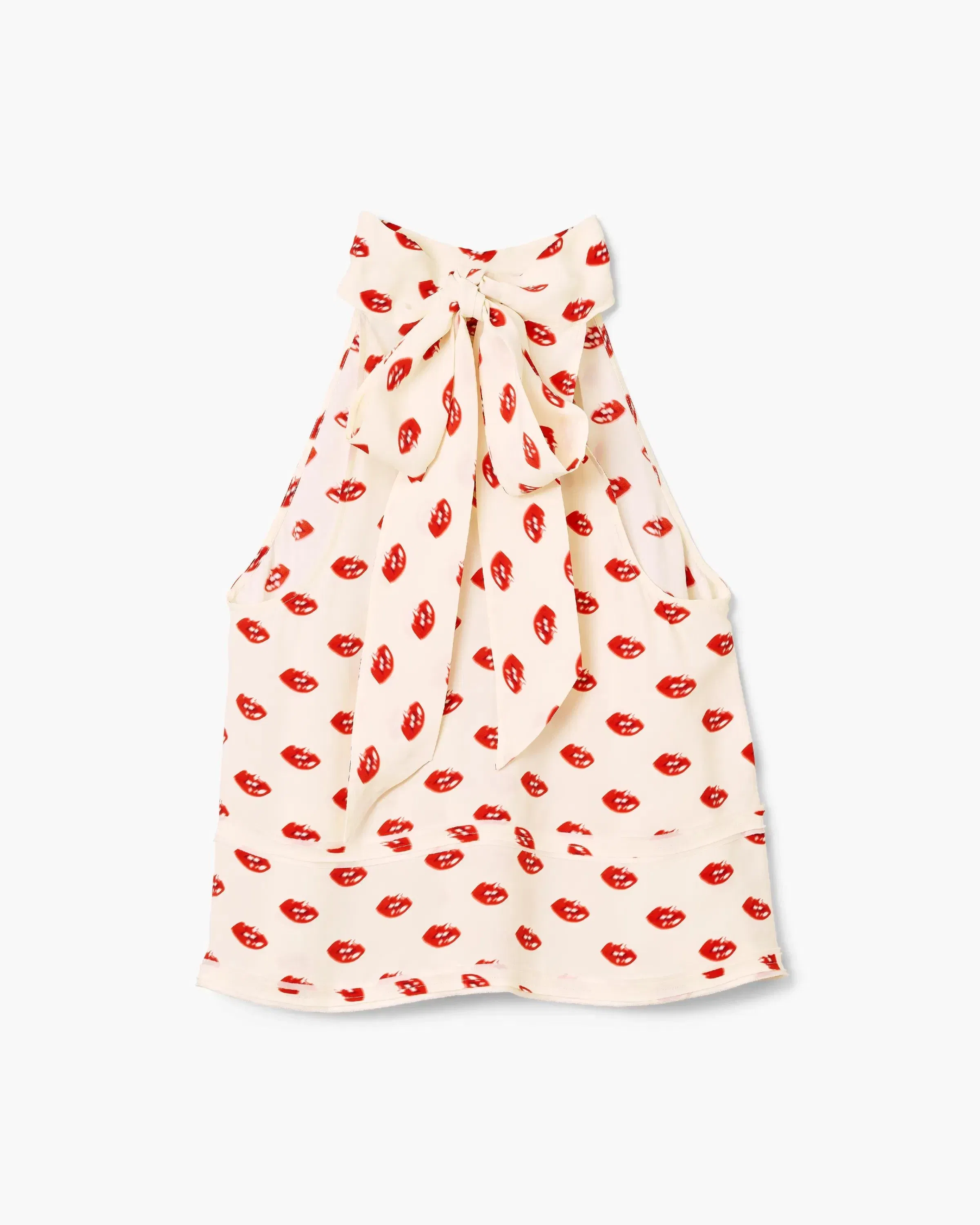 Lips Halterneck Tie Top