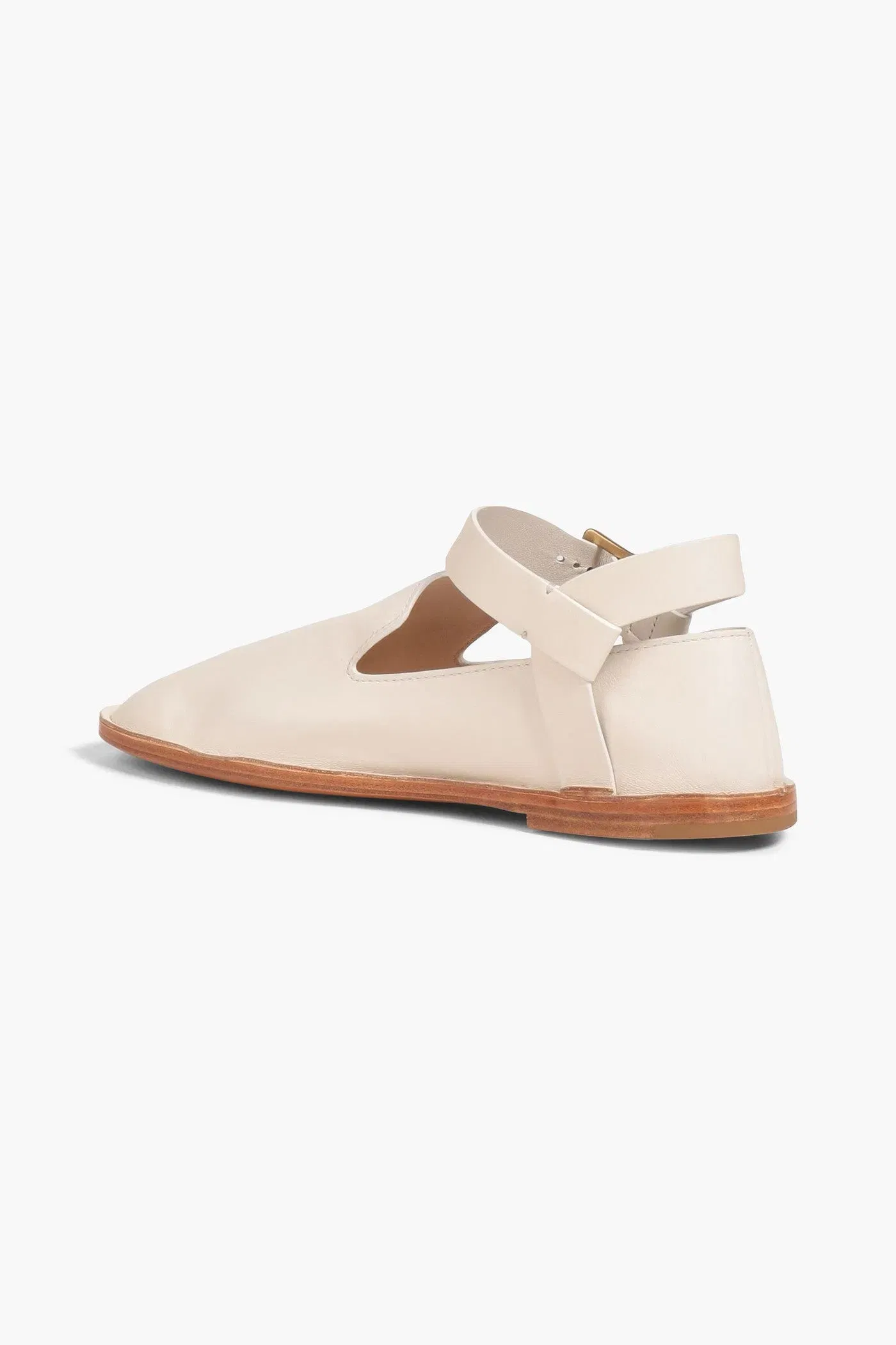 Tod's Pebbled-Leather Loafers Ivory Women's