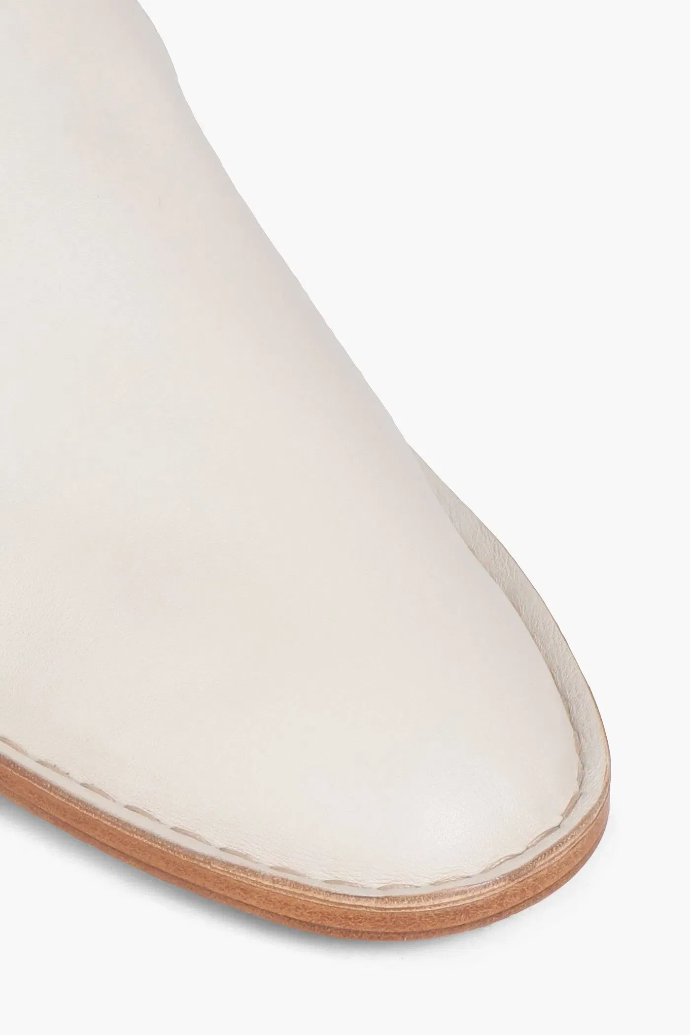 Tod's Pebbled-Leather Loafers Ivory Women's