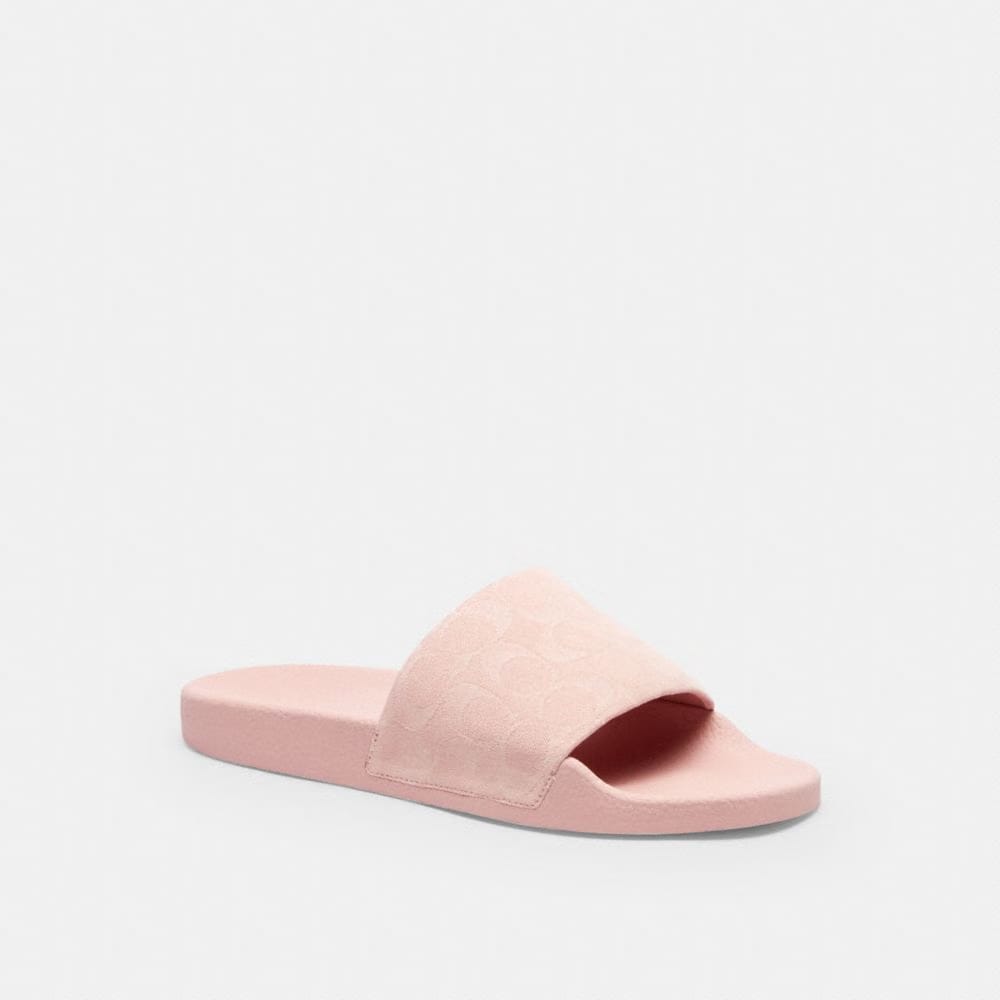 Women's Coach Udele Sport Slide In Signature Denim Ballerina.