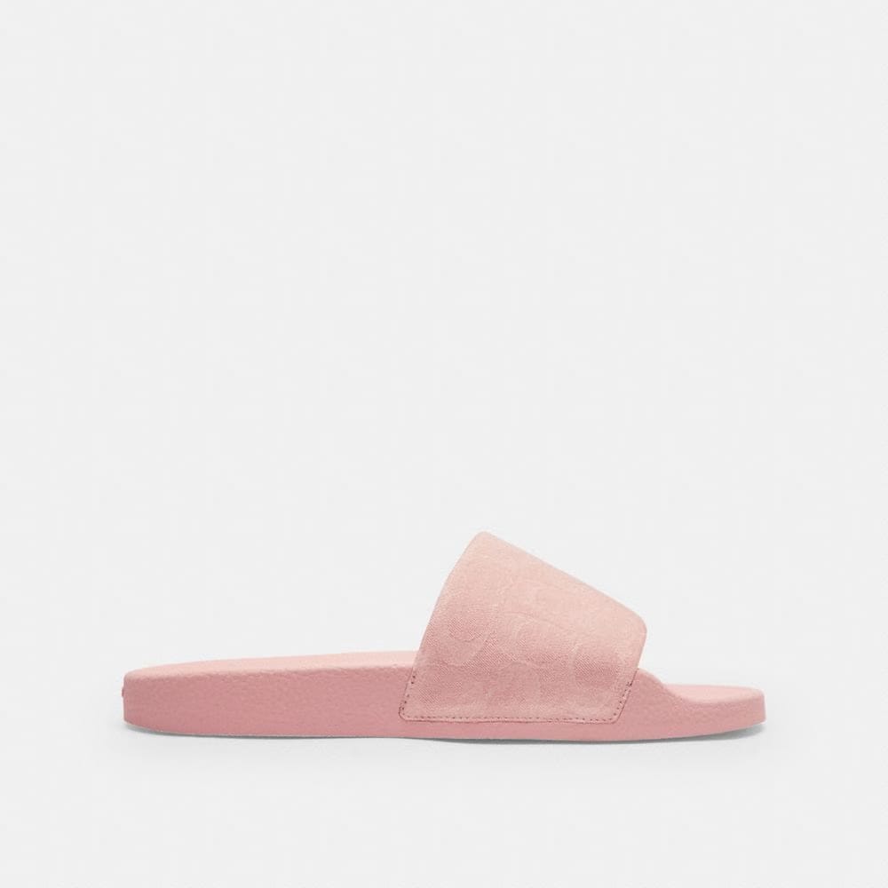 Women's Coach Udele Sport Slide In Signature Denim Ballerina.