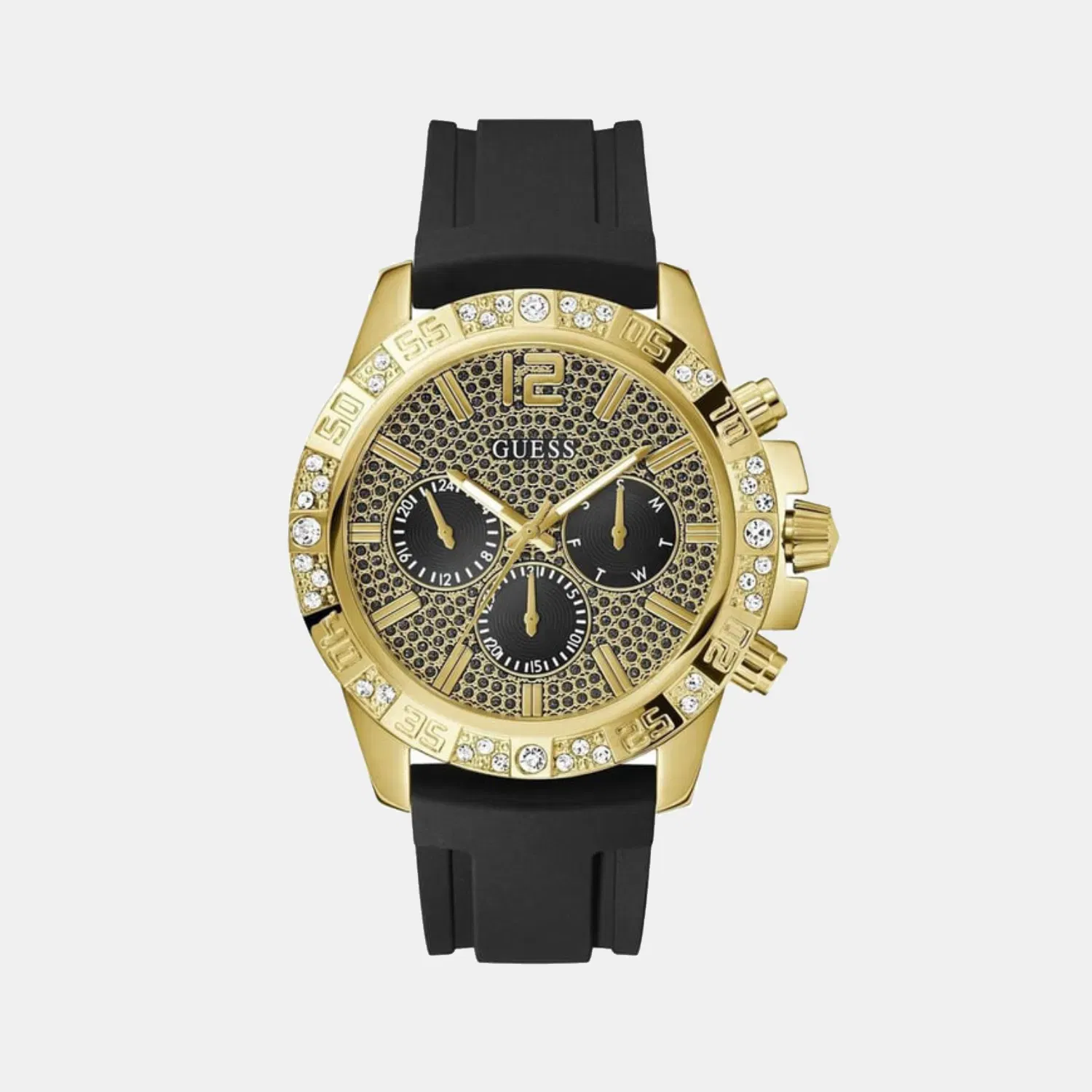 Guess Gt Majestic Men Quartz Black Dial Analog Stainless Steel Gw0909G2