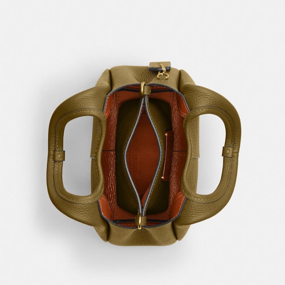 Coach Lana Shoulder Bag 19 Brass Muted Olive