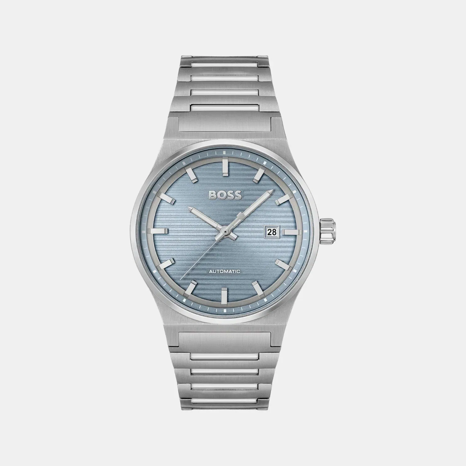 Boss Candor Men Quartz Blue Dial Analog Stainless Steel Watch 1514118