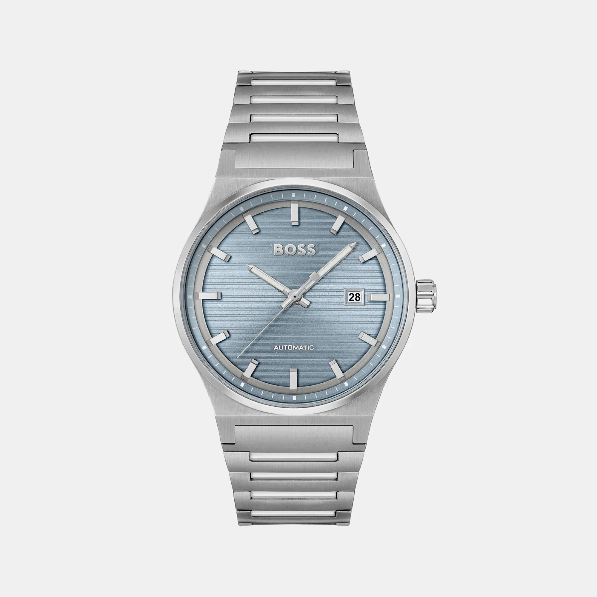 Boss Candor Men Quartz Blue Dial Analog Stainless Steel Watch 1514118