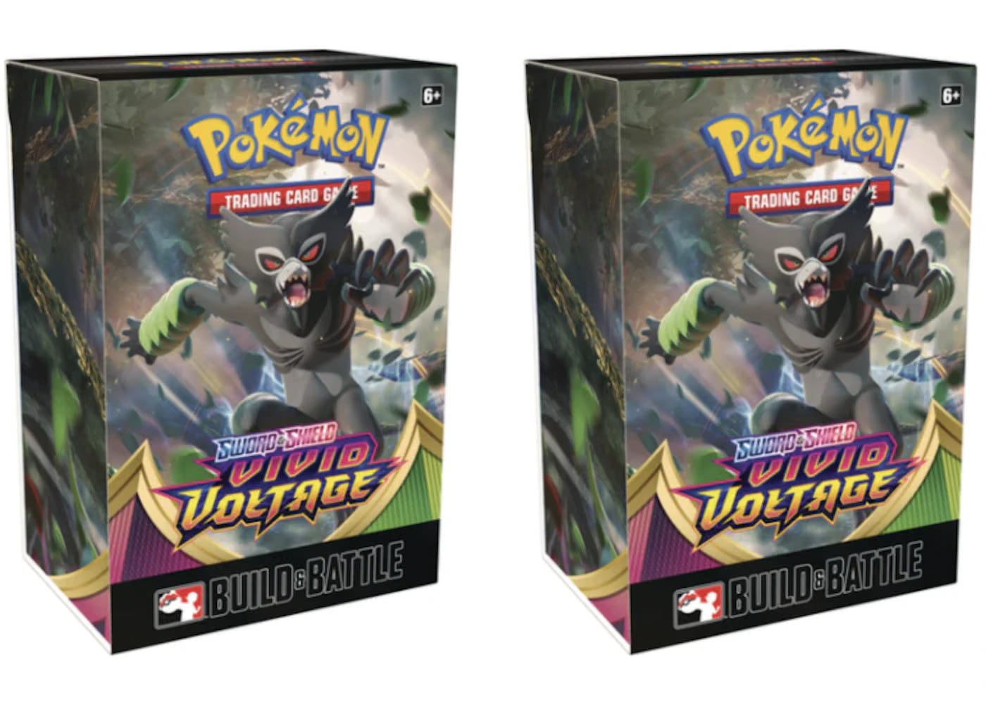 2020 Pokemon Tcg Sword & Shield Vivid Voltage Build & Battle Box Pre-Release 2X Lot
