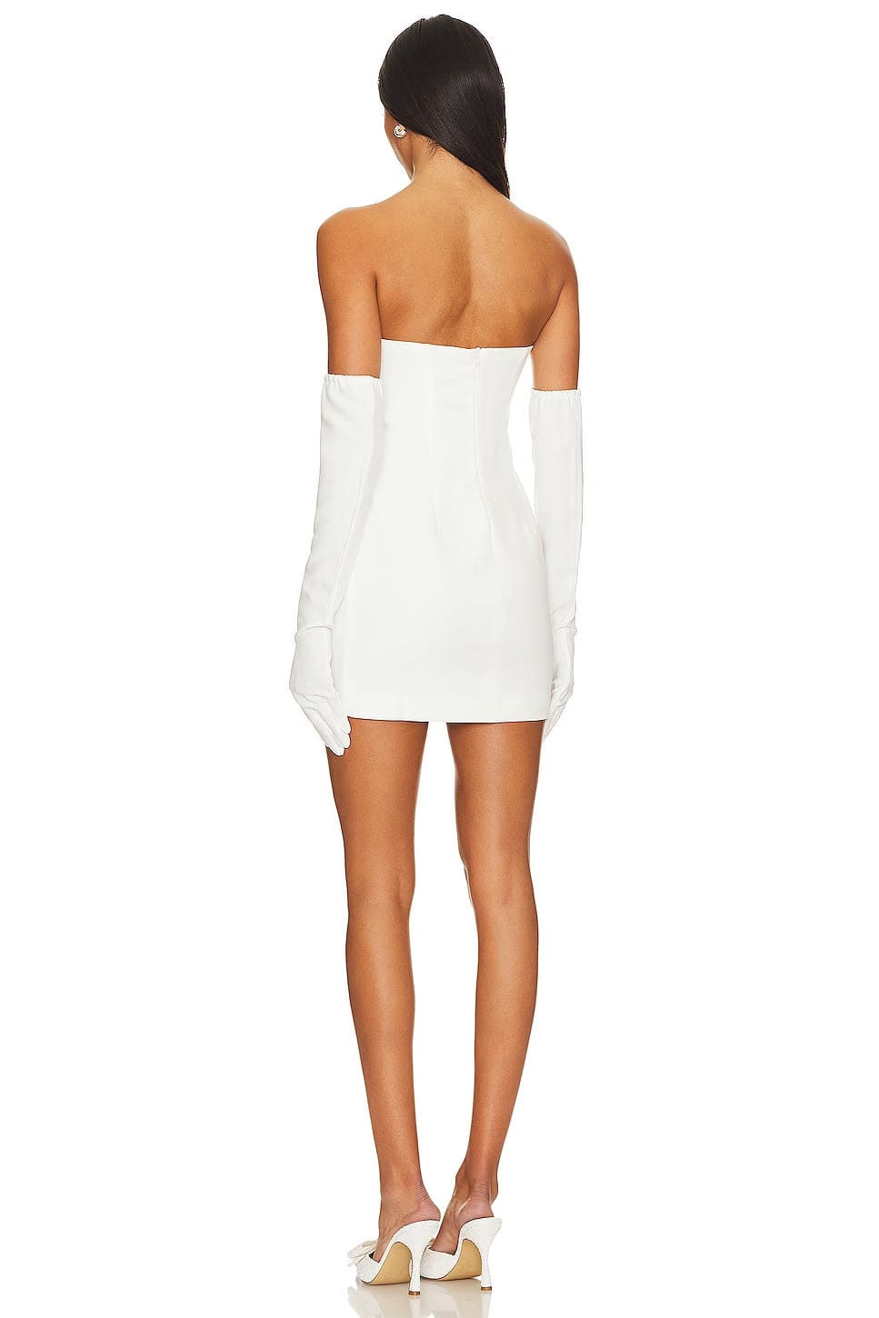 superdown Isabel Strapless Mini Dress in White