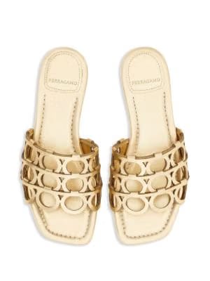 Ferragamo Gancini slides