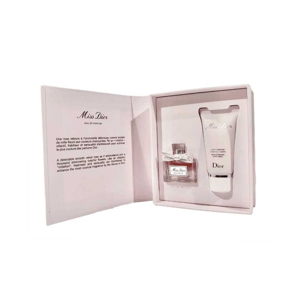Miss Dior Perfume and Lotion Mini Gift Set (Perfume 5 ML/ Lotion 0.67 Fl Oz)