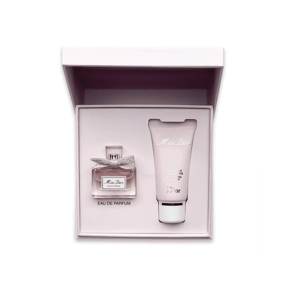 Miss Dior Perfume and Lotion Mini Gift Set (Perfume 5 ML/ Lotion 0.67 Fl Oz)