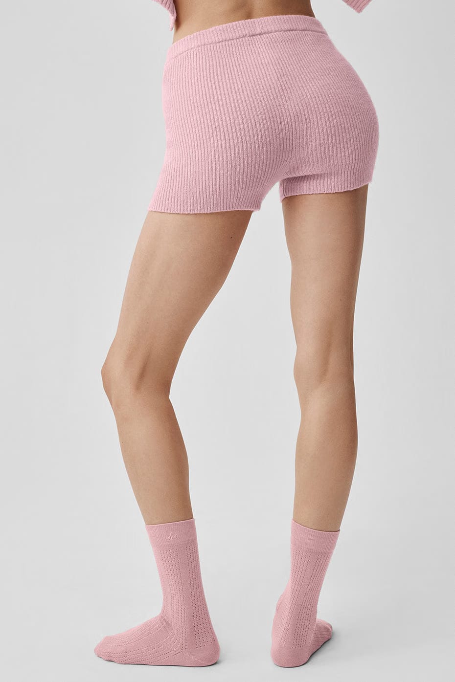 Wool Cashmere Ribbed Noble Short