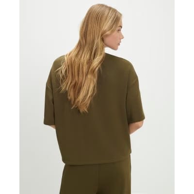 Khaki Premium Whipstitch T-Shirt