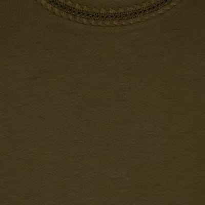 Khaki Premium Whipstitch T-Shirt