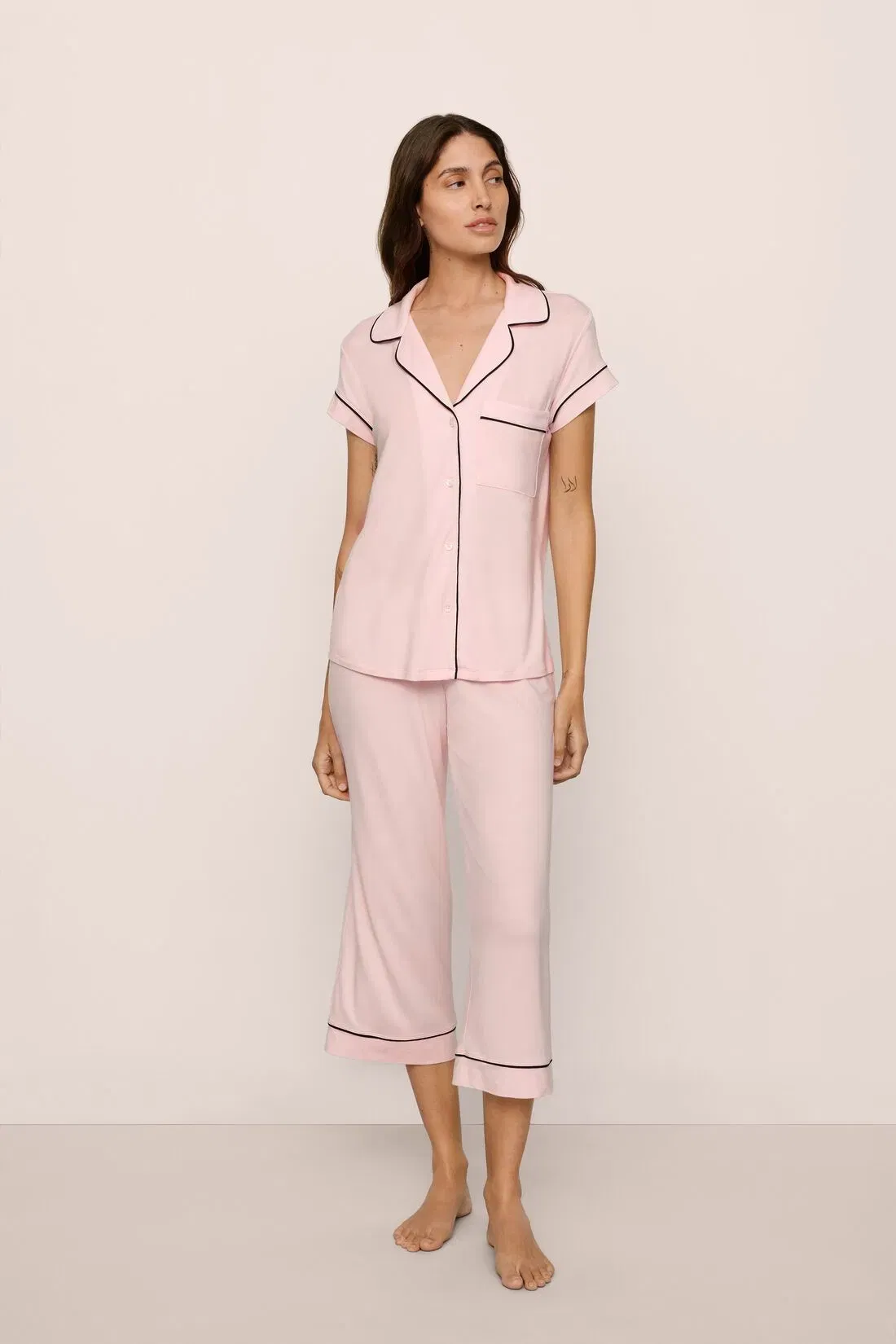 Gisele TENCEL™ Modal Short Sleeve Cropped PJ Set