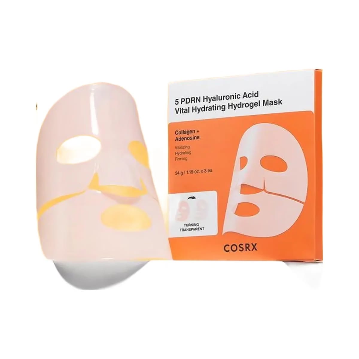 COSRX 5 PDRN Hyaluronic Acid Vital Hydrating Hydrogel Mask with Collagen & Adenosine