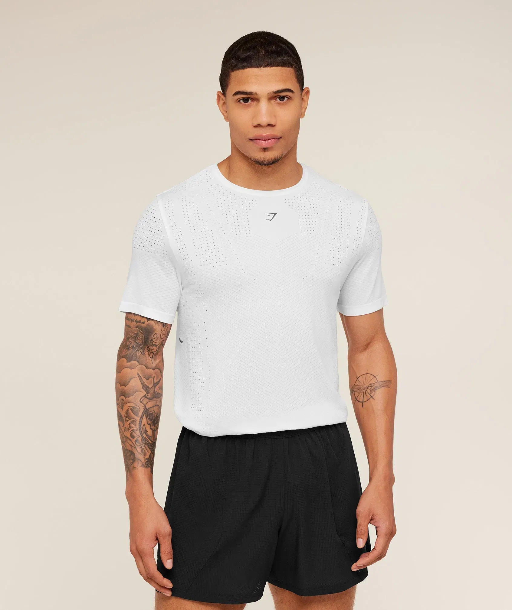 Gymshark Seamless Running T-Shirt - GS White