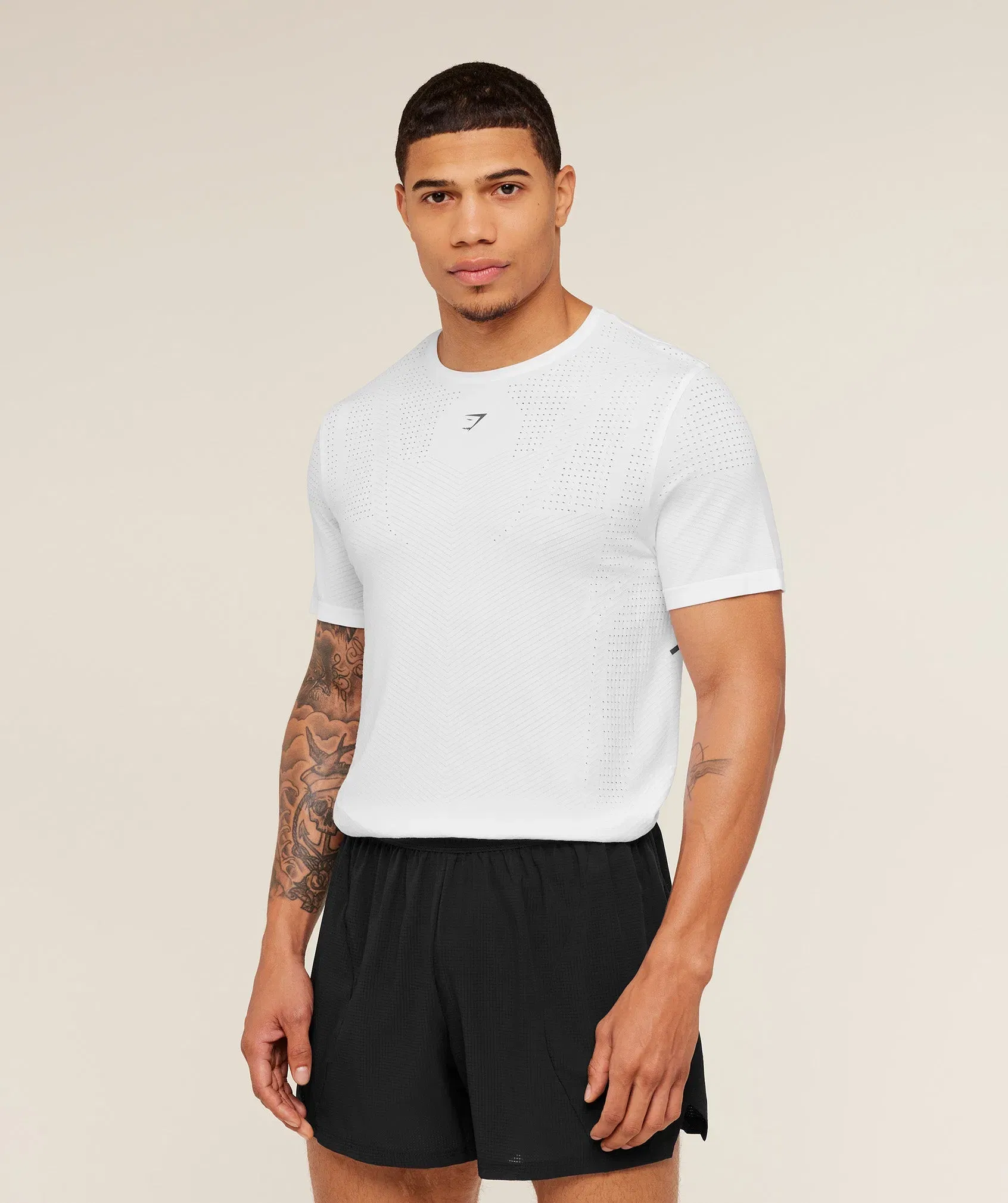 Gymshark Seamless Running T-Shirt - GS White