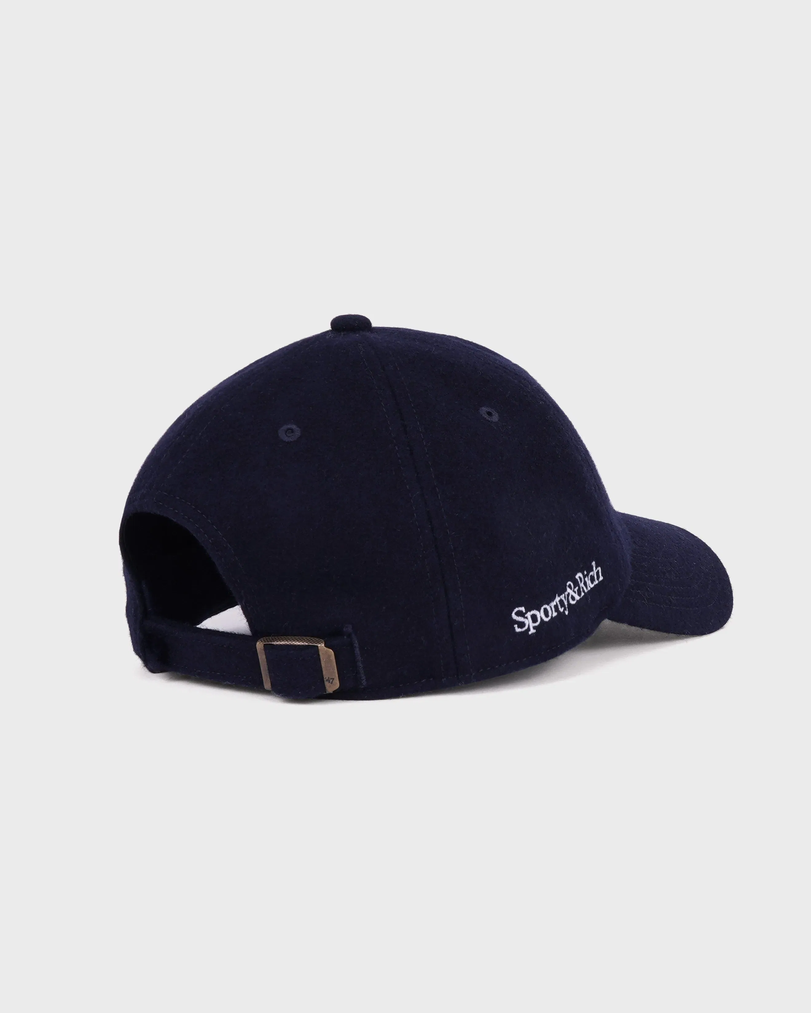 Yankees Serif Wool Hat - Navy/White