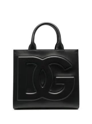 DG Logo Small leather tote bag