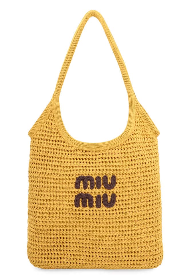 Miu Miu IVY crochet bag tote